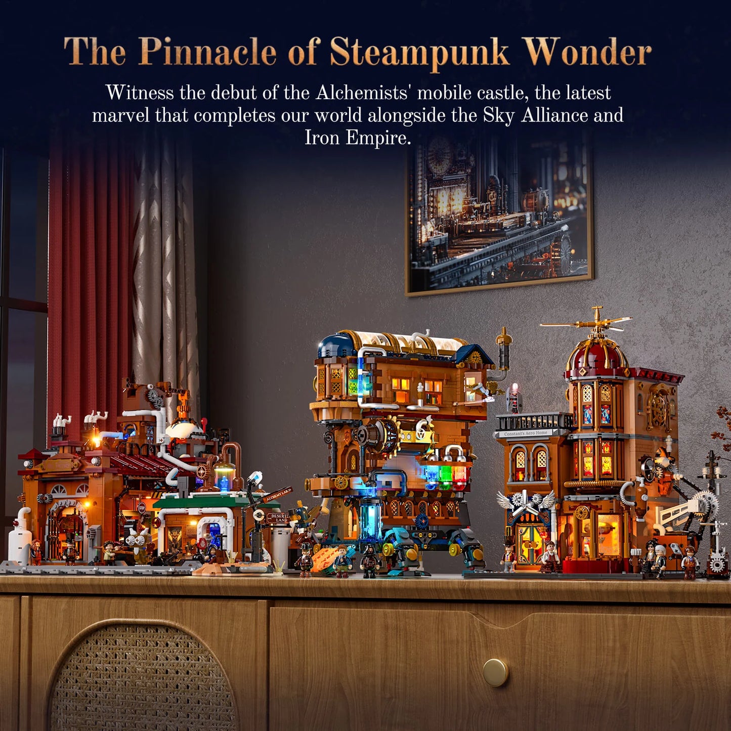 Lumibricks Steampunk World 11010 Alchemist'S Moving Castle