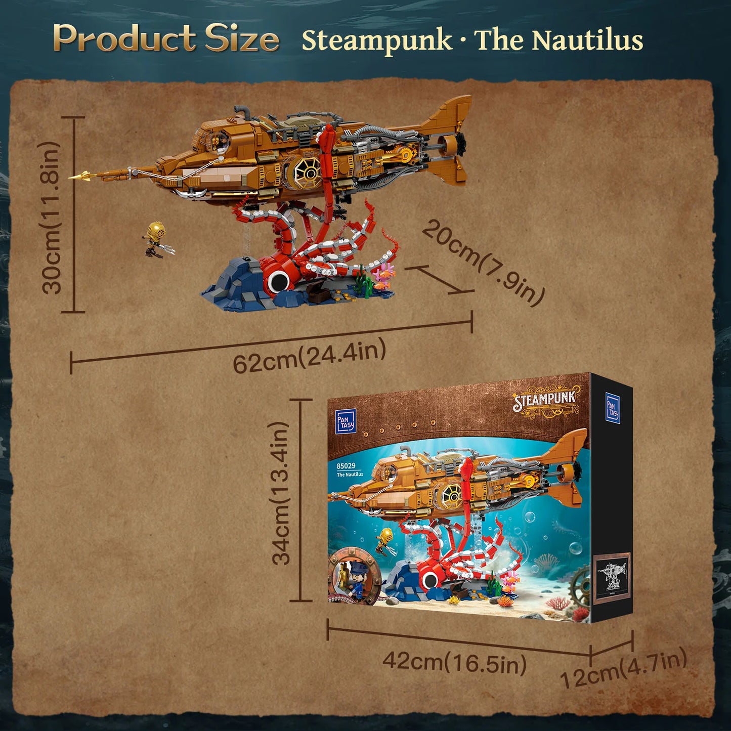 Steampunk Series Pantasy 85029 The Nautilus 62cm
