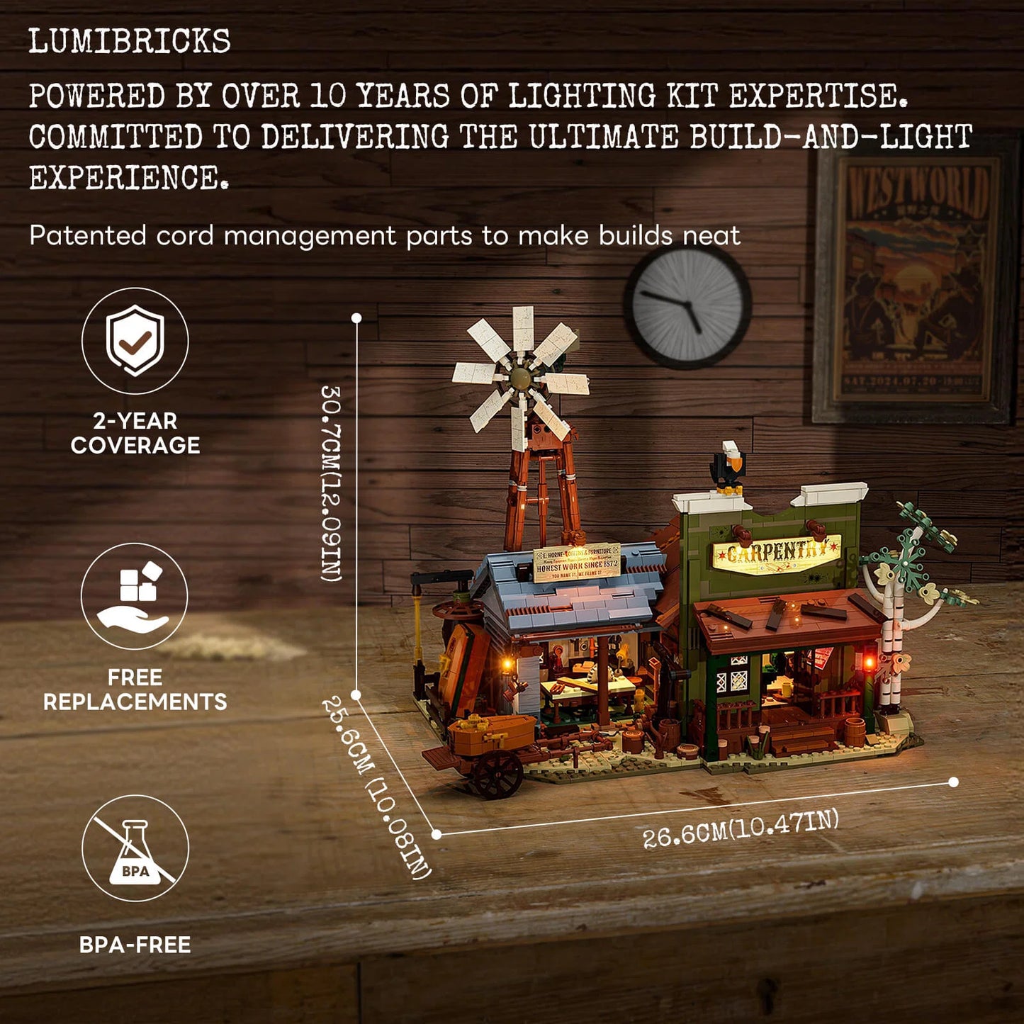 Lumibricks The Old West 14015 Western Carpentry Workshop