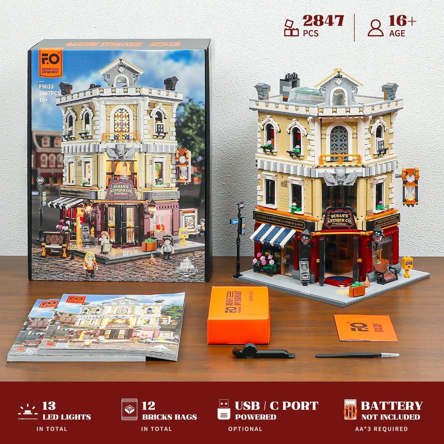 Lumibricks Town Life 15003 Antique Store (Antique Co.)