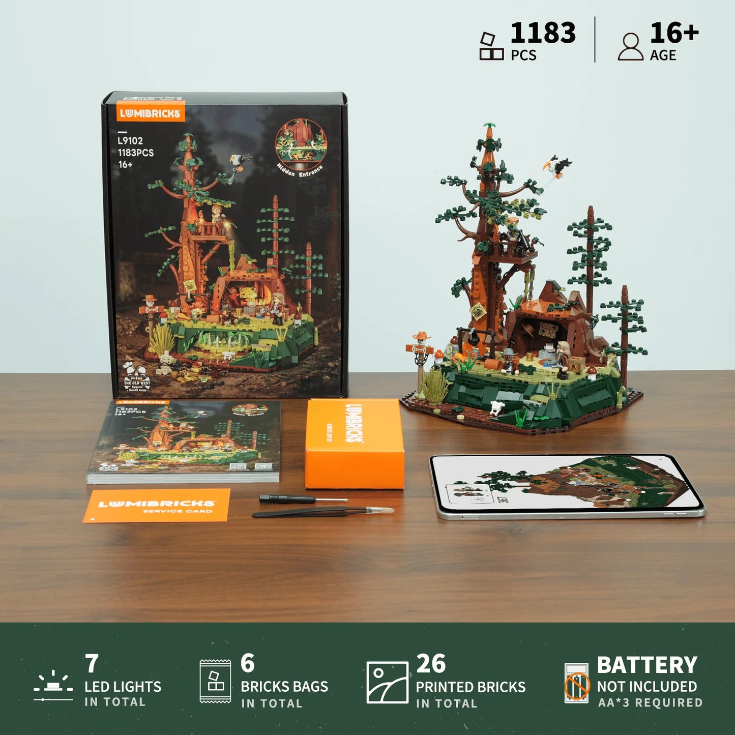 Lumibricks The Old West 14012 Sequoia Bandit Camp