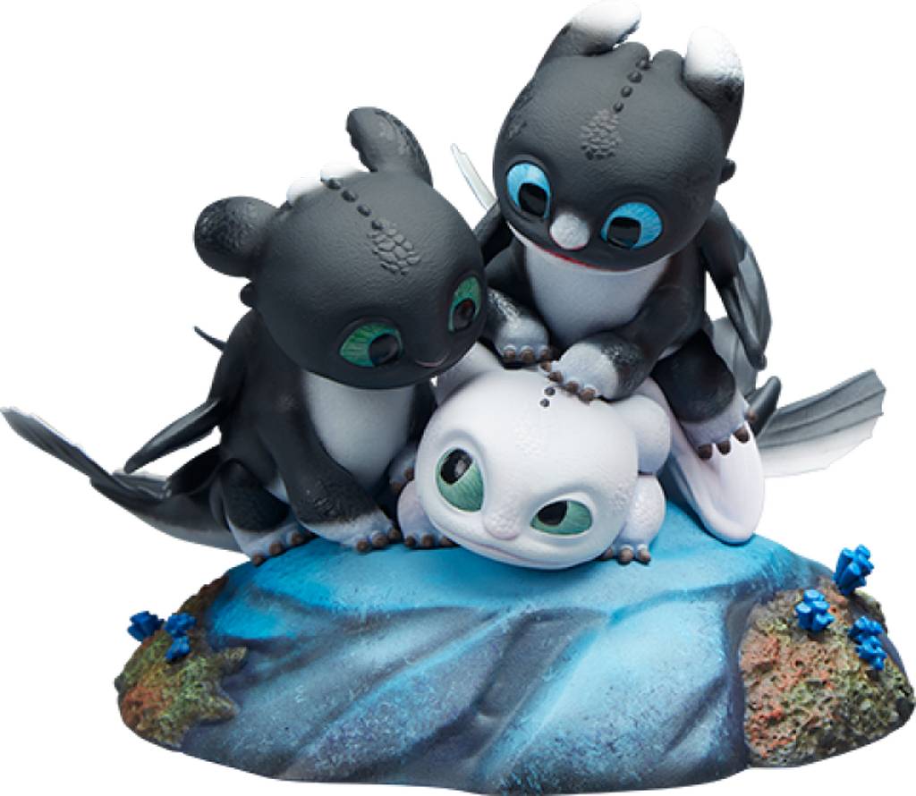 Static Figure - How to train your Dragon - Dart & Pouncer & Ruffrunner