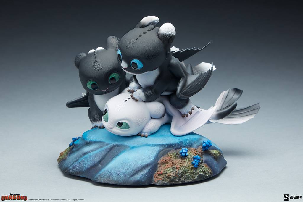 Static Figure - How to train your Dragon - Dart & Pouncer & Ruffrunner