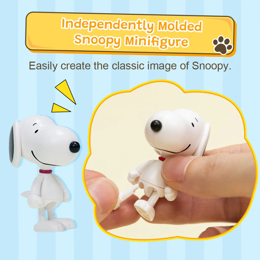 Snoopy Puremind Wooden Kit Snoopy School Bus