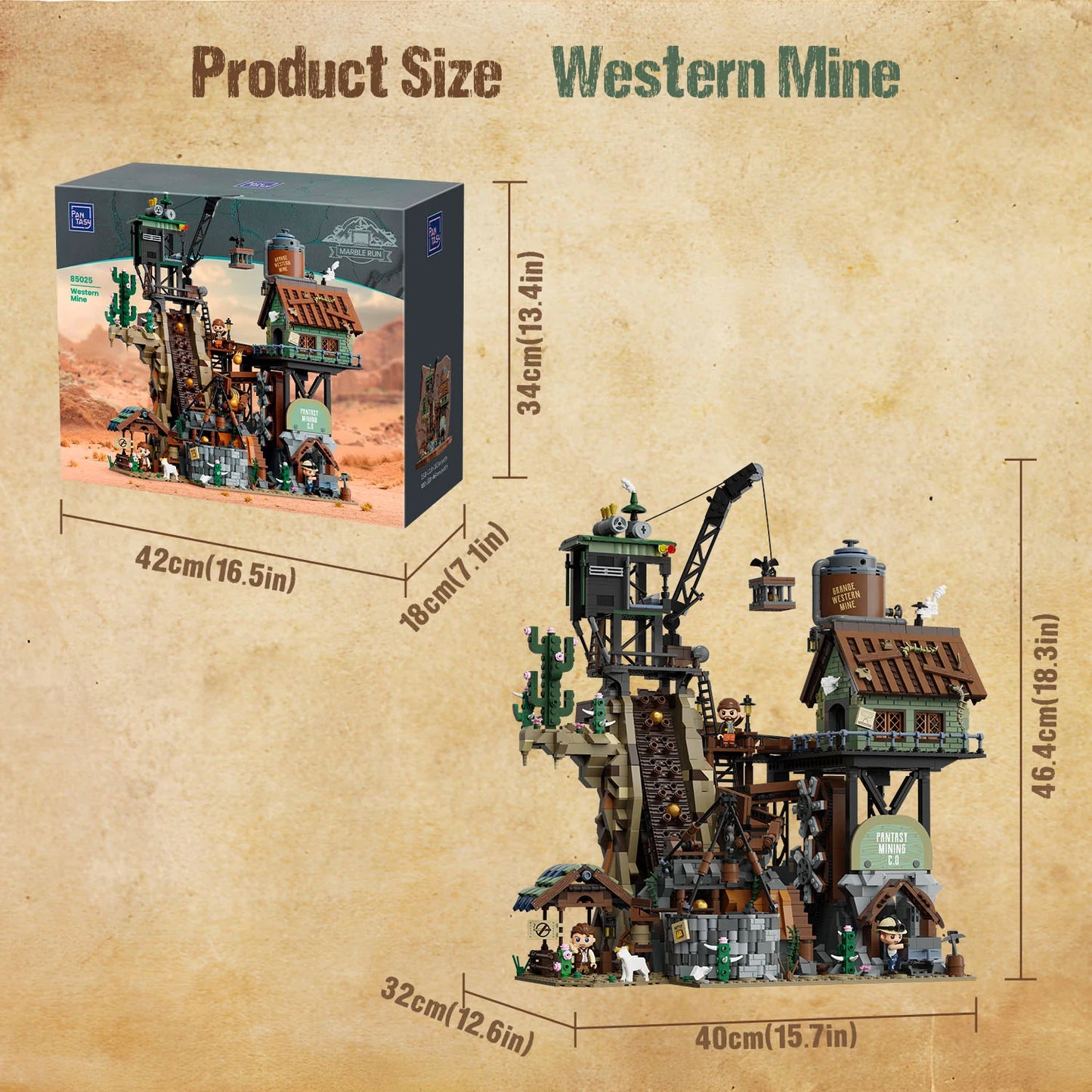 Pantasy 85025 Western Mine 40cm