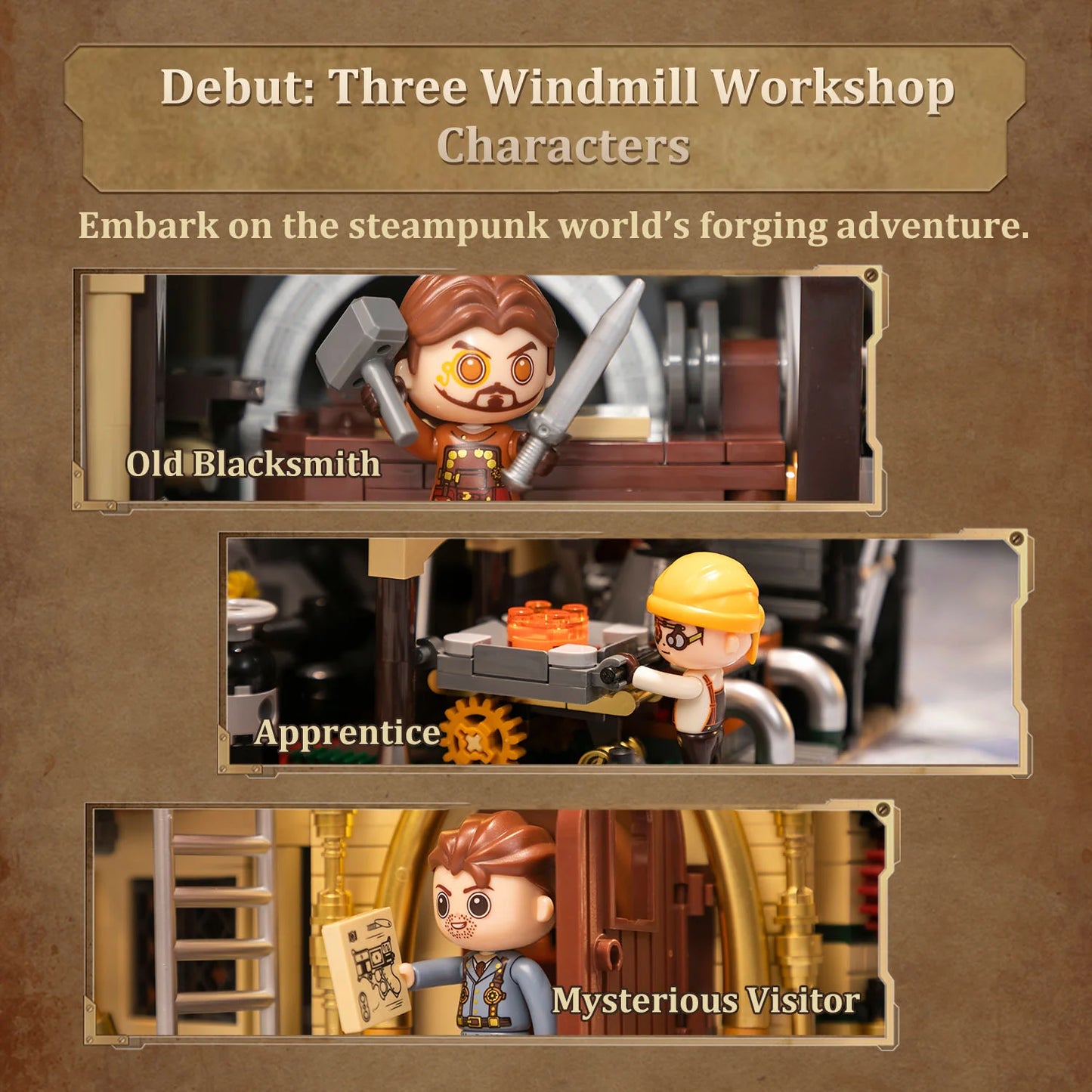 Steampunk Series Pantasy 85026 Windmill Workshop 55cm