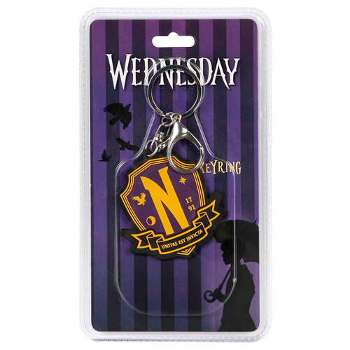 Keychain - Wednesday - Nevermore Emblem