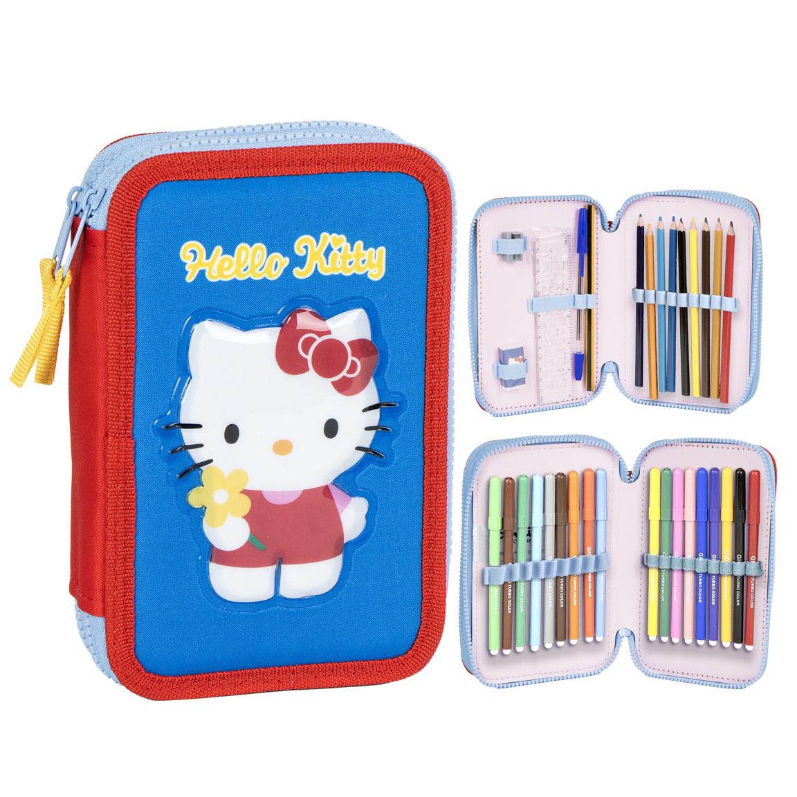 Writing - Pencil case - Sanrio - Hello Kitty - Black