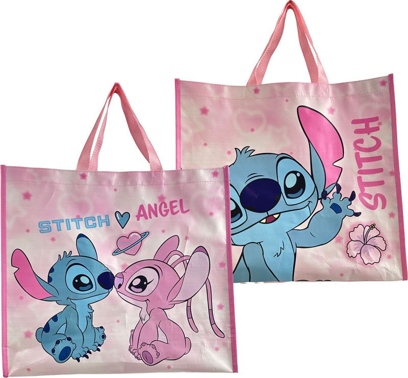 Disney Tote Bag PP 45x40x20cm - Stitch & Angel