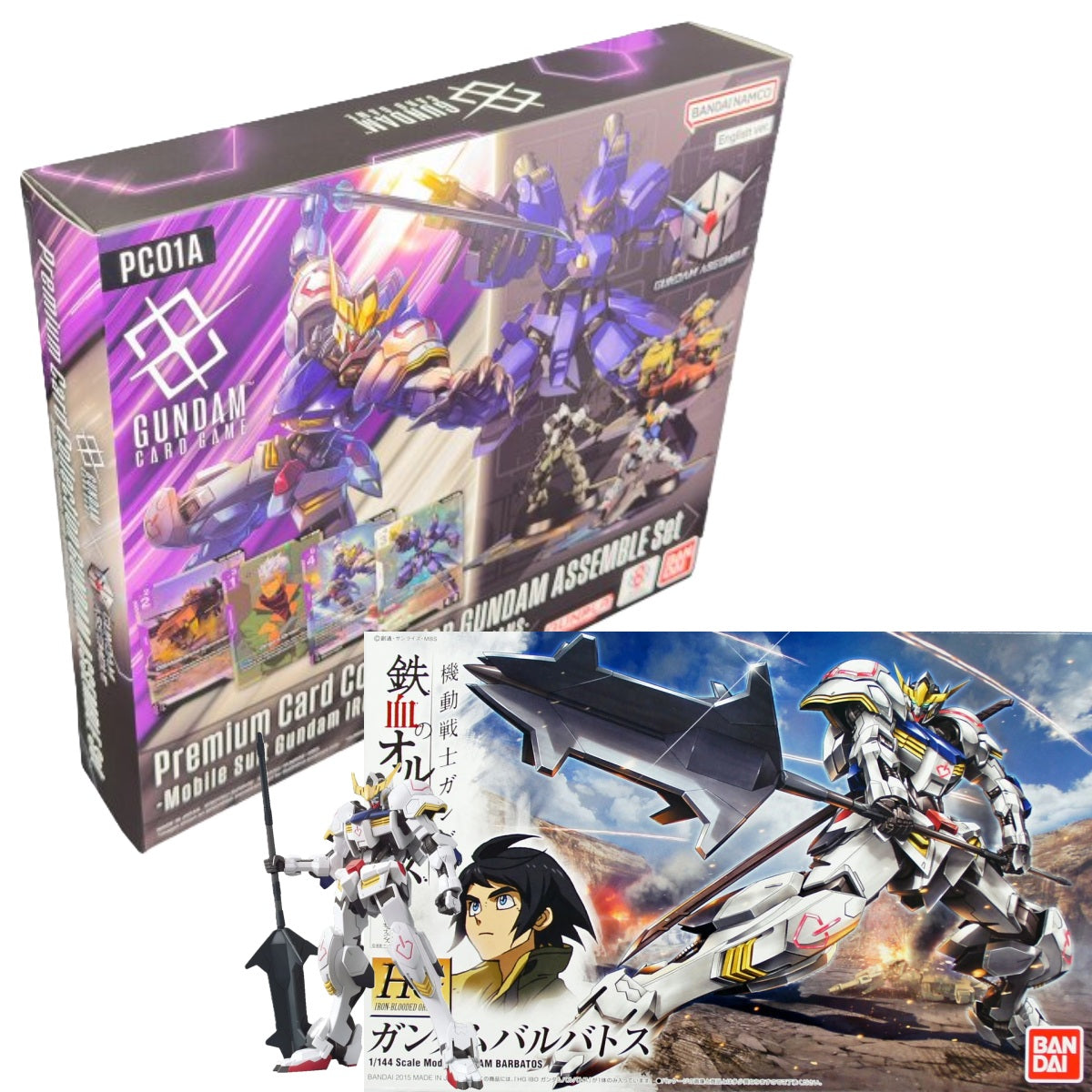 Model - High Grade - Gundam - 001 - Set HG & Assemble - Barbatos & PC01A - White