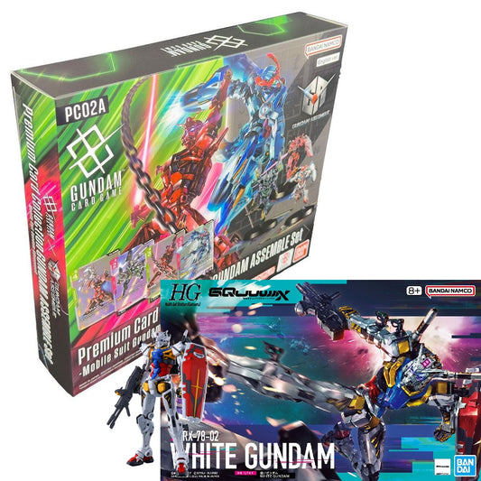Model - High Grade - Gundam - Set HG & Assemble - White Gundam & PC02A - White