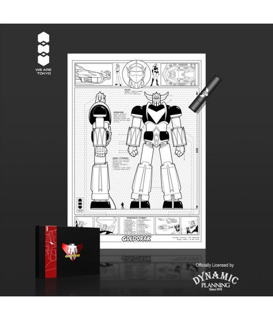 Grendizer Robot - "Print UV" - A4 Grendizer
