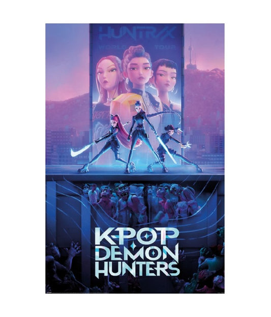 Poster - Rolled and shrink-wrapped - KPop Demon Hunters - Huntrix Key Art