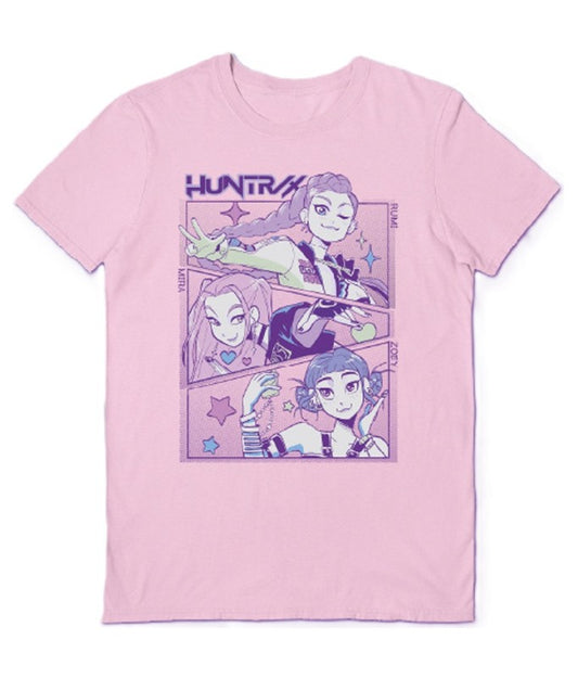 T-shirt - KPop Demon Hunters - Light Pink - Huntrix - S