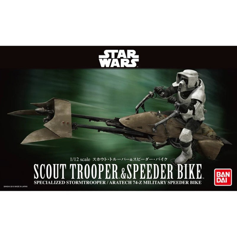 Star Wars Plastic Model:Scout Trooper & Speeder Bike