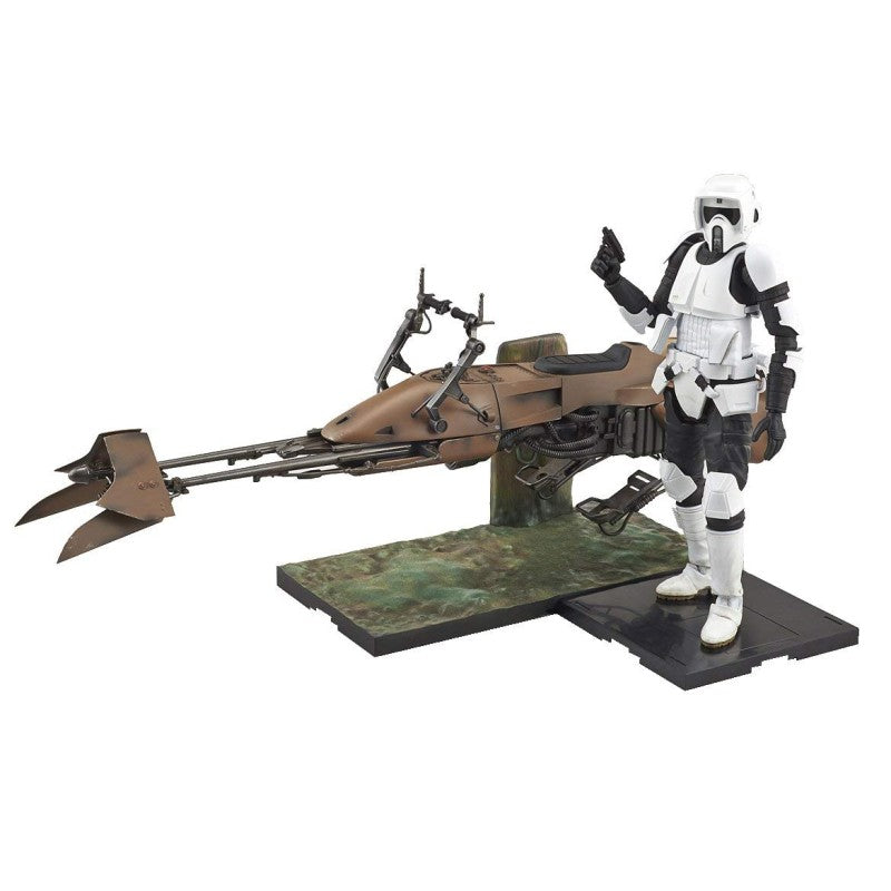 Star Wars Plastic Model:Scout Trooper & Speeder Bike