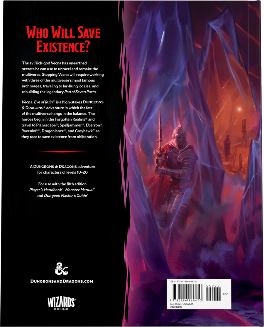 Book - role-playing game - Dungeons & Dragons - Eve of Ruin