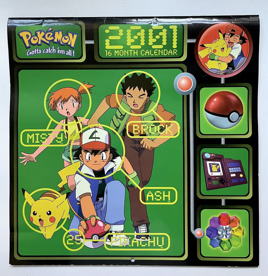 Calendar - Pokemon - 2001 (16 month)