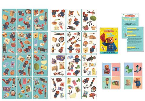 Card game - Classic - Children - Paddington - Mon jeu de cartes cherche et trouve