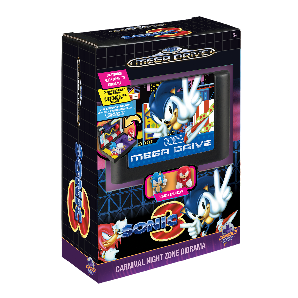 Display - Consoles Stars - Sonic the Hedgehog - Cartouche - Sonic 3 - Mega Drive