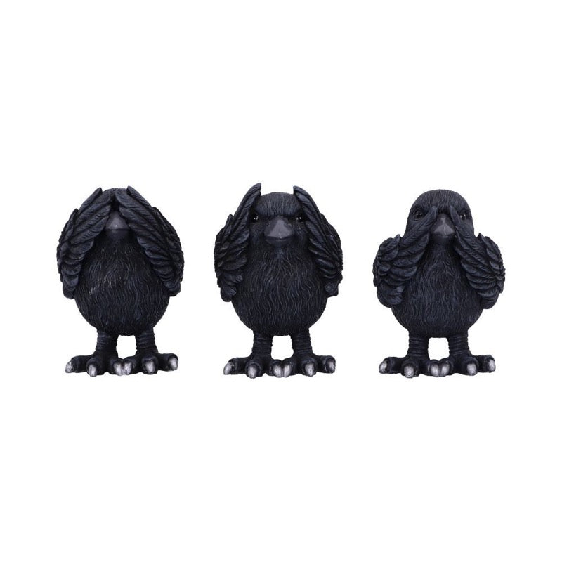 Three Wise Ravens 8,7Cm