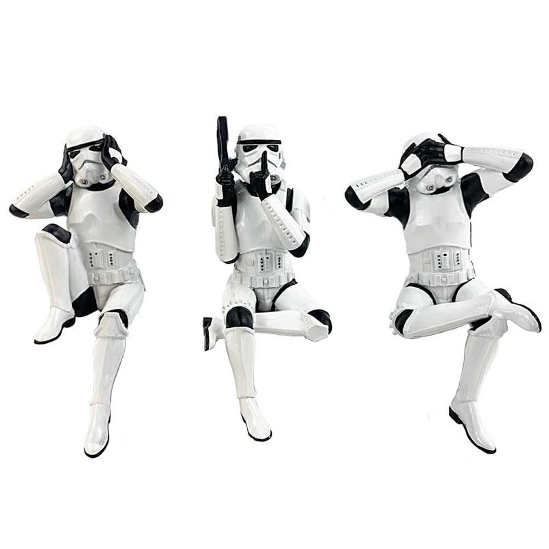Star Wars Three Wise Sitting Stormtroopers 11Cm