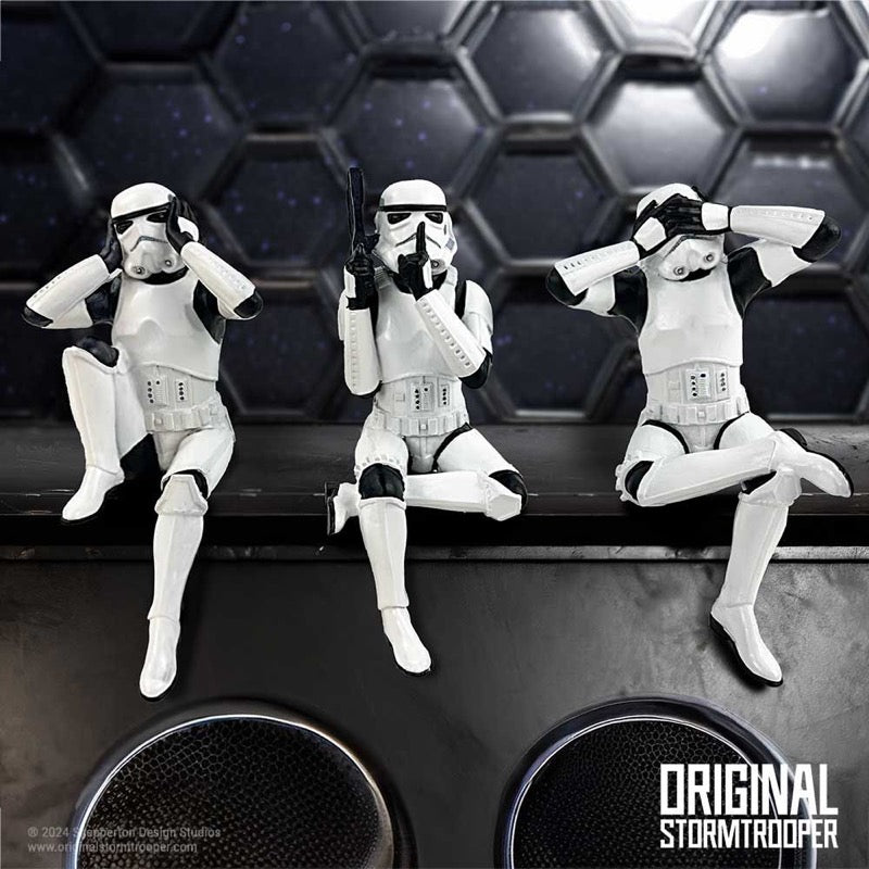 Star Wars Three Wise Sitting Stormtroopers 11Cm