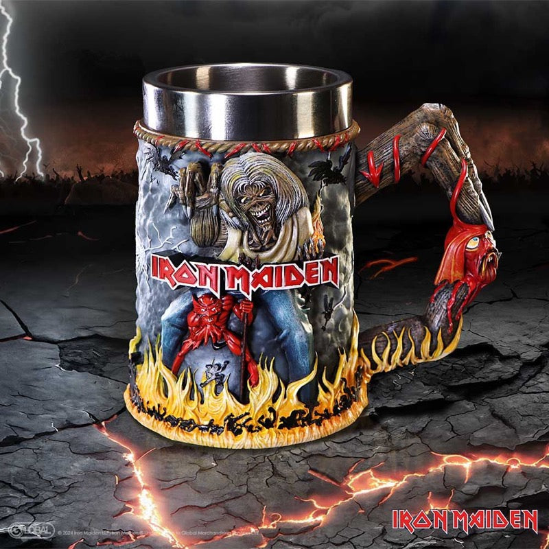 Iron Maiden Tankard The Number Of The Beast 16Cm