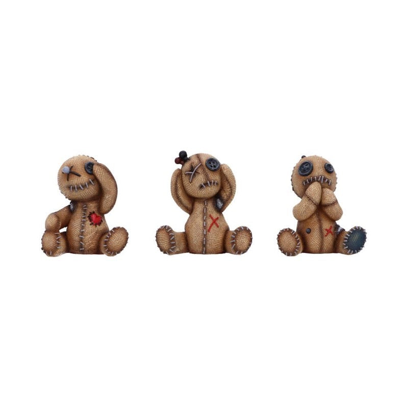Three Wise Voodoo Dolls 8Cm