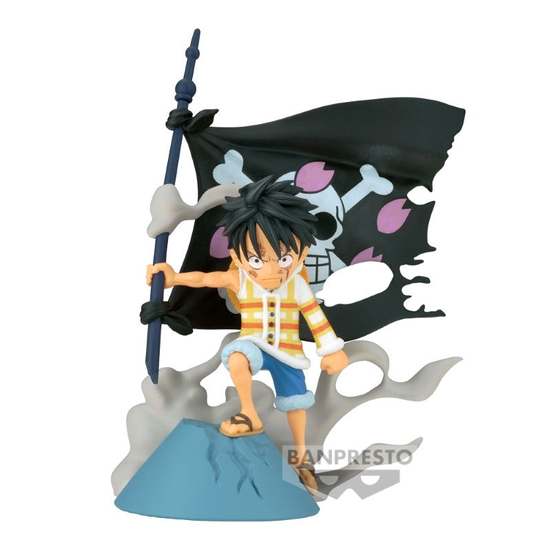 One Piece WCF Log Stories - Monkey D. Luffy (Flag) 8cm W115