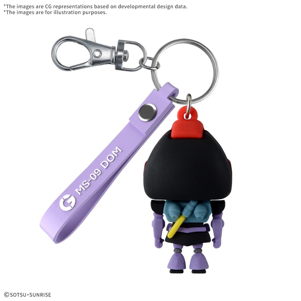 Gundam 3D Rubber Keychain Dompla Kun