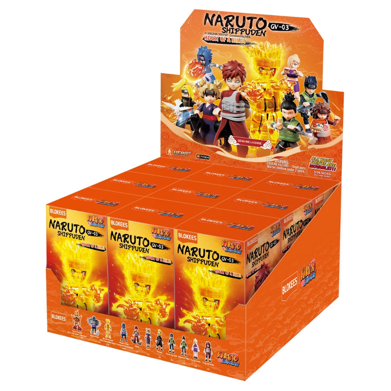 Naruto Blokees Galaxy Version 03 Ninja Spirit Asst 9pcs