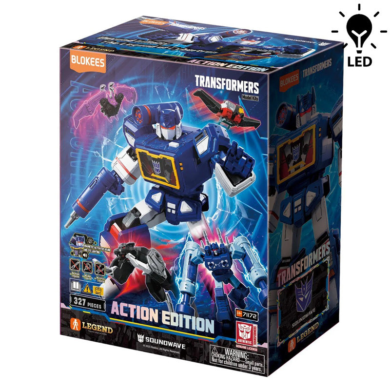 Transformers Blokees Action Edition 03 Sound Wave Light Up