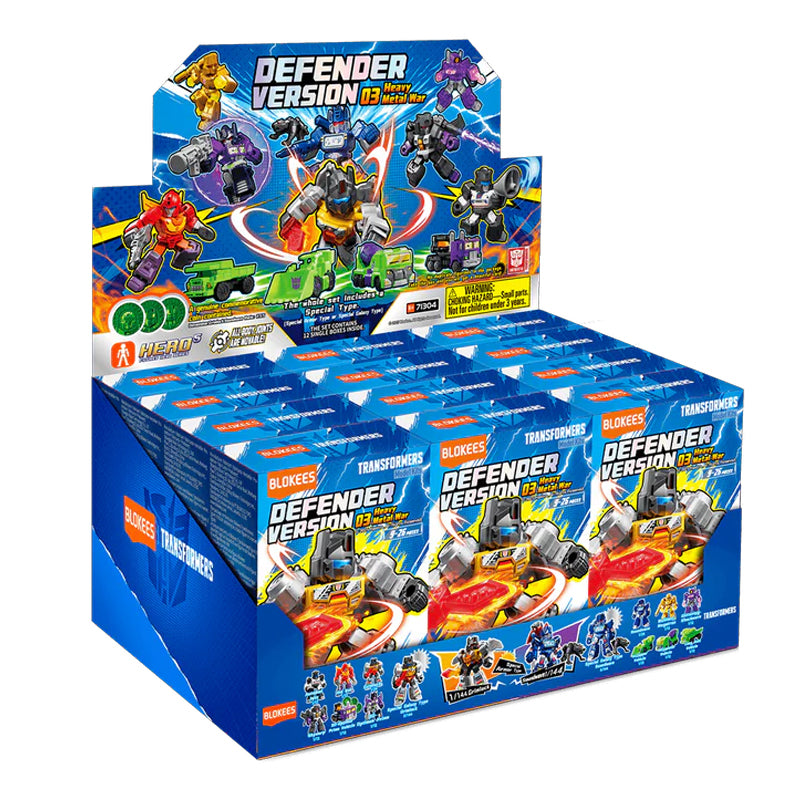 Transformers Blokees Defender Version 03 Heavy Metal War Asst : 12 pcs