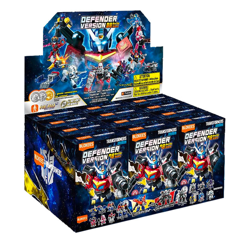 Transformers Blokees Defender Version 08 Battle Stars Asst 12pcs