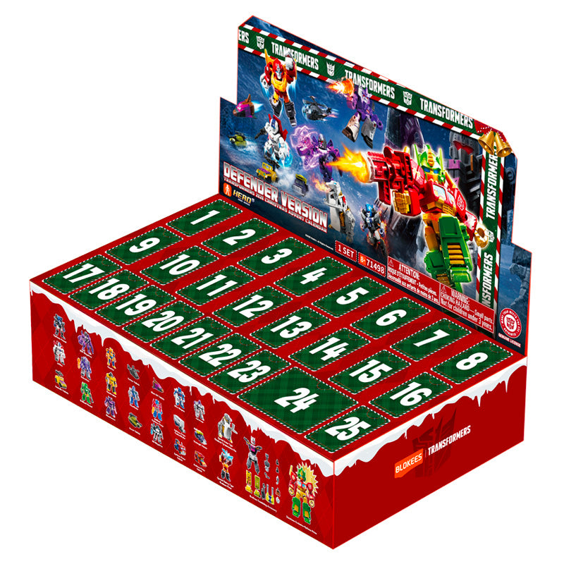 Transformers Blokees Defender Version 2026 Christmas Advent Calendar -Display of 6