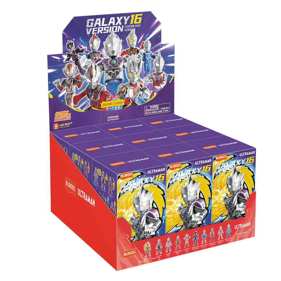 Ultraman Blokees Galaxy Version 16 -Display of 9