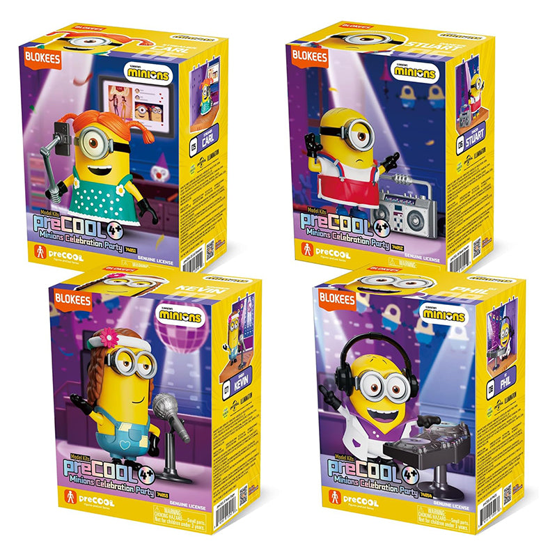 Minions Blokees Precool Celebration Party Series 2 asst 4 pcs