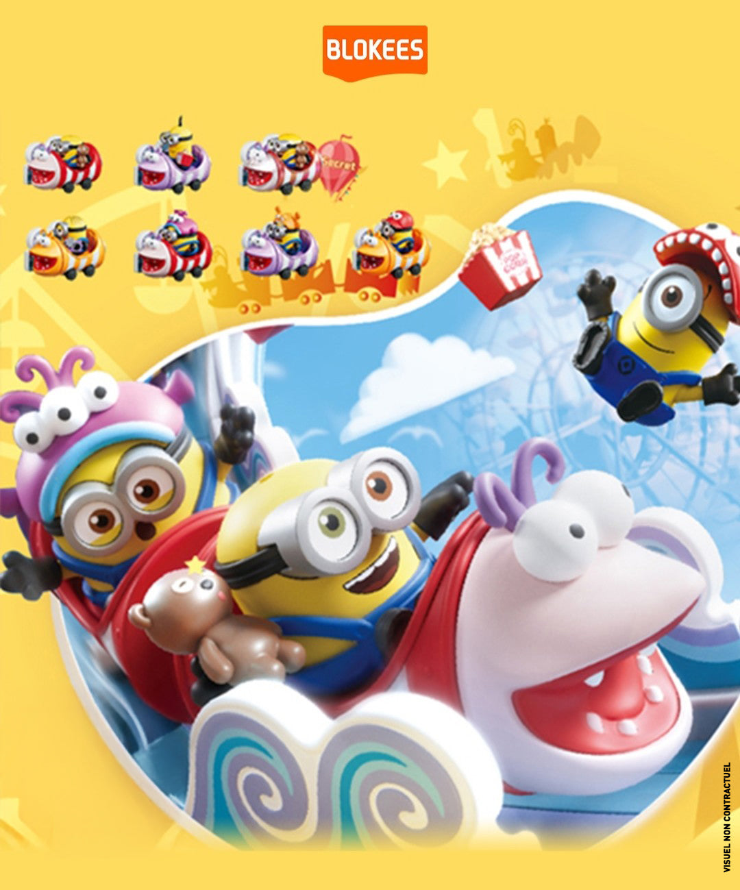 Minions Blokees Daadoos Nest Ser 01 Super Silly Funland Ride asst 6pcs