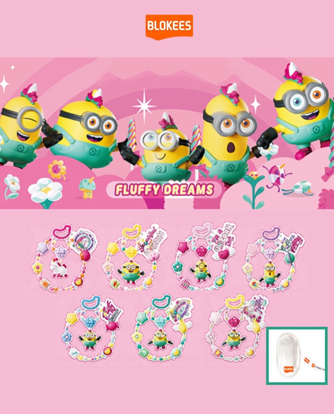 Minions Blokees Daadoos Art Set 01 Fluffy Dreams asst 6pcs