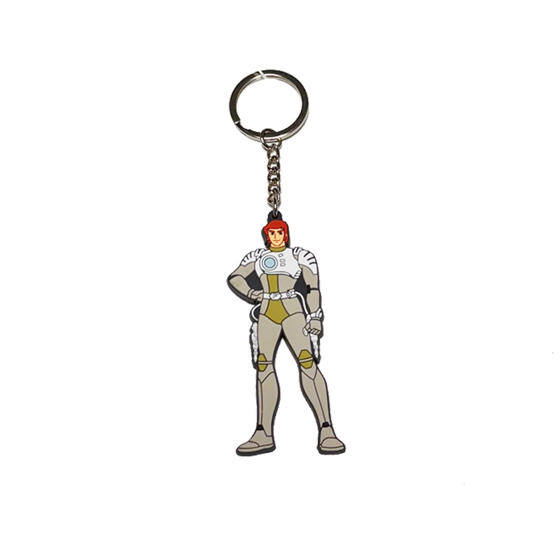 Captain Future Rubber Keychain - Curtis Newton 8cm