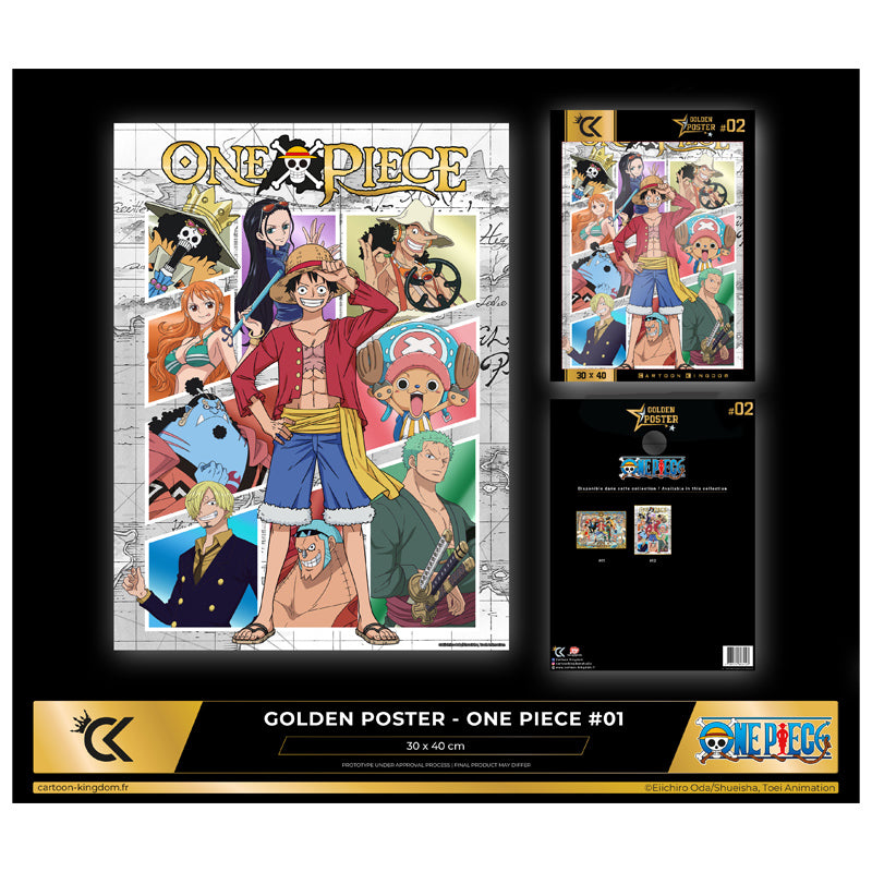 One Piece Golden Poster 02 Group Collage 30x40cm