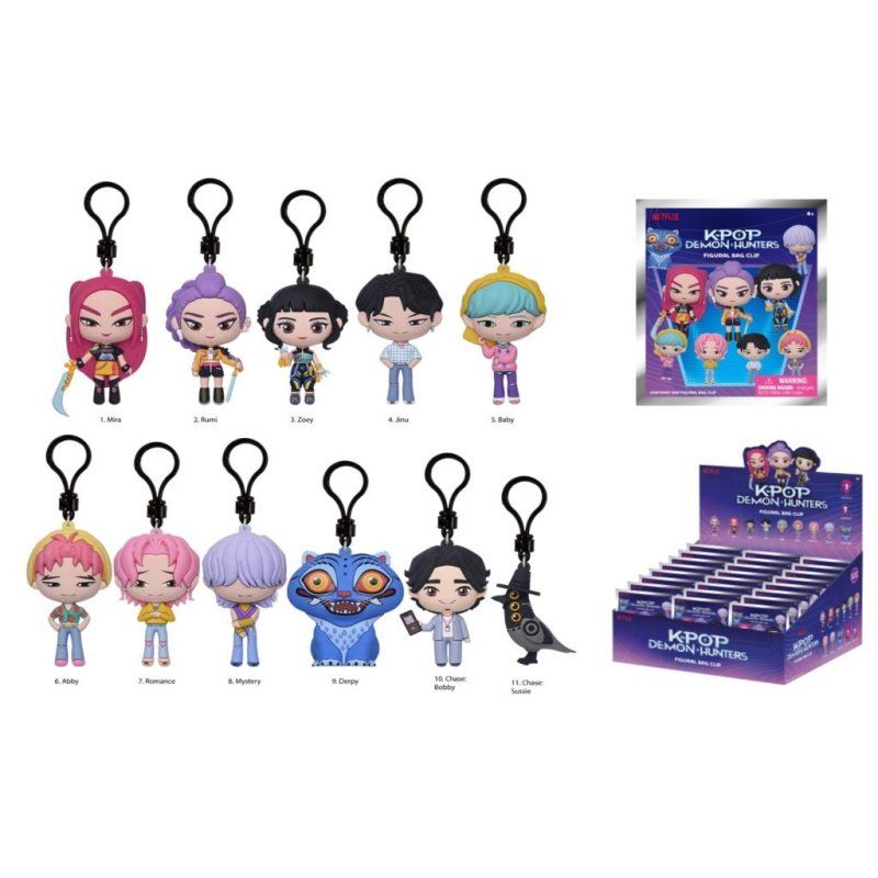 KPop Demon Hunters - 3D Foam Bag Clip (Display): 1 blind box