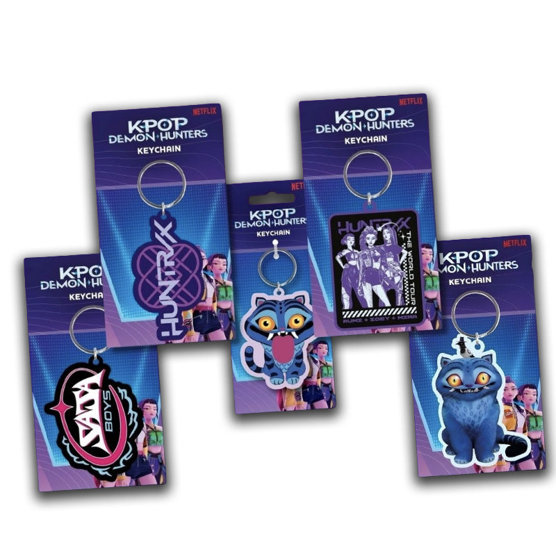 KPop Demon Hunters - 2D Keychain  complete set of 5