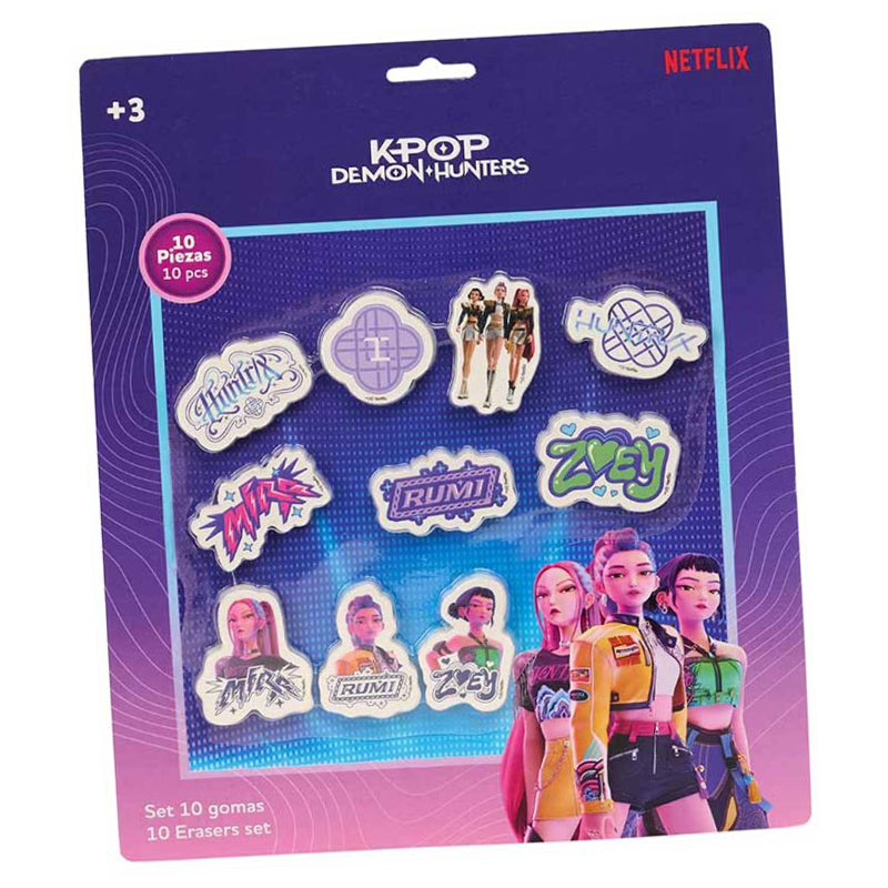 KPop Demon Hunters - Set of 10 Erasers