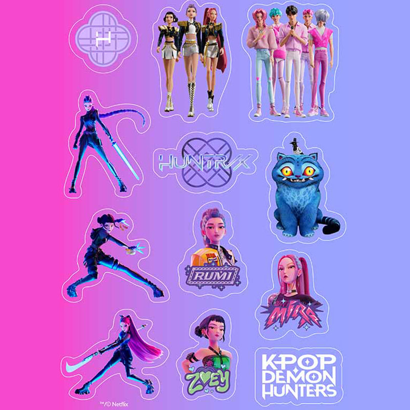 Kpop Demon Hunters Sticker Set 12pcs