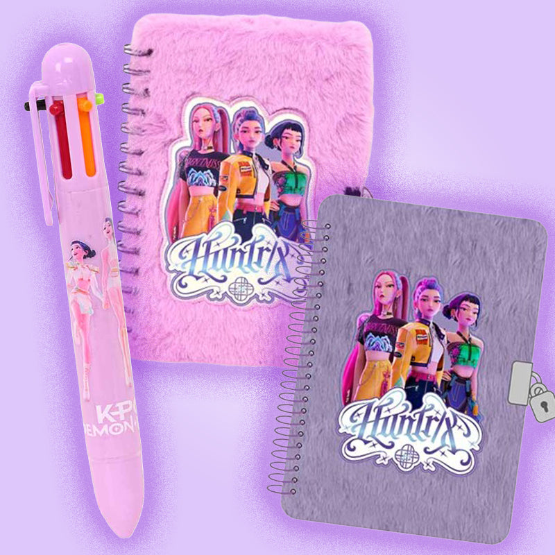 KPop Demon Hunters - Secret Diary with Lock + 10-Colour Pen