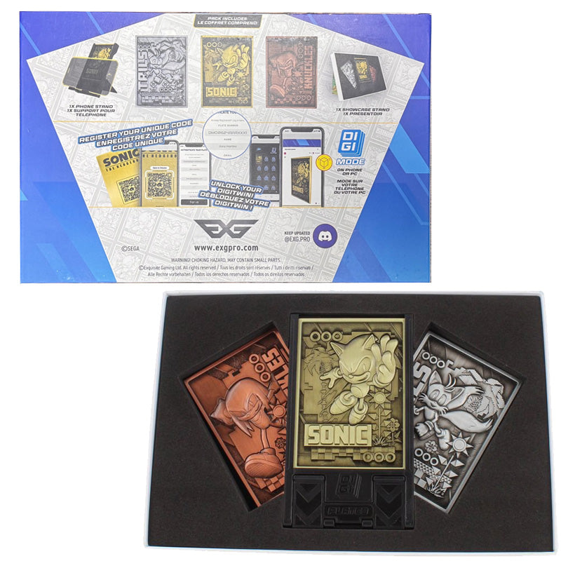 Sonic Modern Sonic Digiplate Starter Pack - 3 Metal Cards + Stand