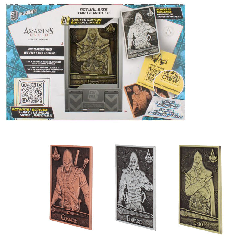 Assassin's Creed Digiplate Starter Pack - 3 Metal Cards + Stand