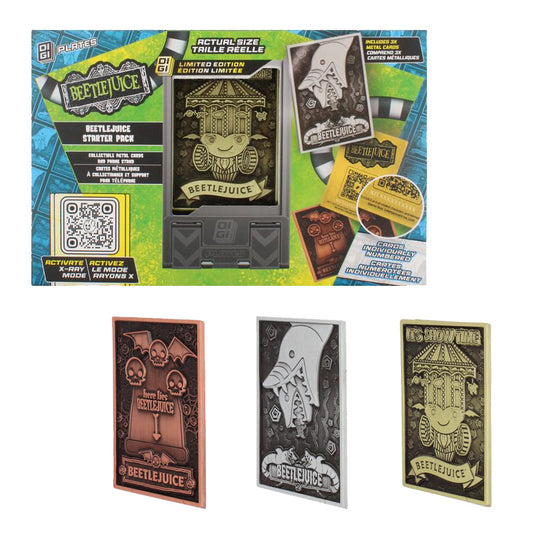 Beetlejuice Digiplate Starter Pack - 3 Metal Cards + Stand
